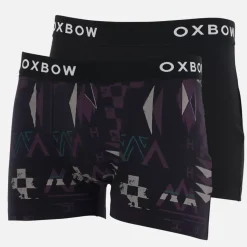 OXBOW Underwear-2 Boxers pack CASSIDY - Noir Black