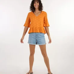 OXBOW Shirt|Tee-Shirt, Top-Blouse CHARLES - Ocre