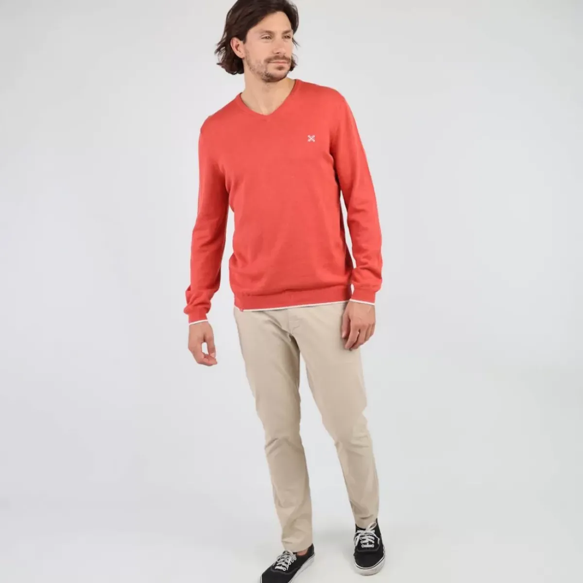 OXBOW Essentials|Pants, Jeans-Chino pants REANO - Beige