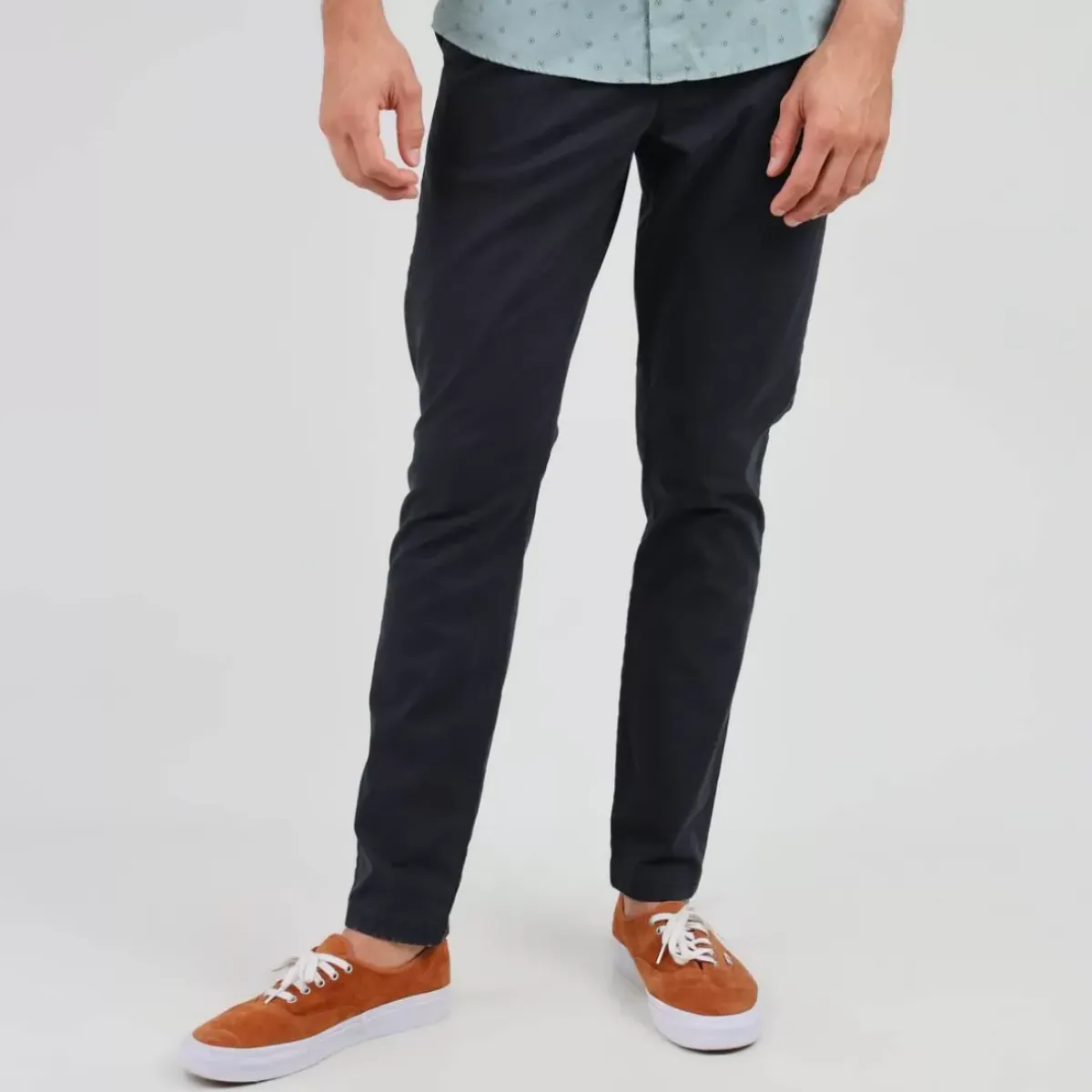 OXBOW Essentials|Pants, Jeans-Chino pants REANO - Noir Black