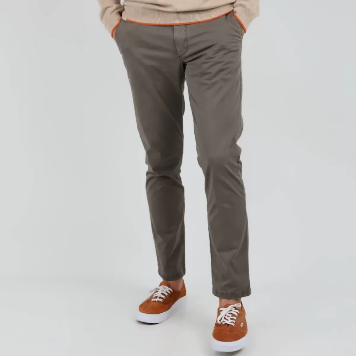 OXBOW Essentials|Pants, Jeans-Chino pants REANO - Vetiver
