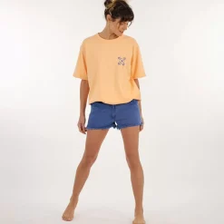 OXBOW Tee-Shirt, Top|Clothing-COLLECTOR Tee-Shirt  FABRICE - Abricot Solarisé Solarized Abricot