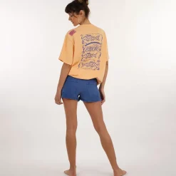 OXBOW Tee-Shirt, Top|Clothing-COLLECTOR Tee-Shirt  FABRICE - Abricot Solarisé Solarized Abricot