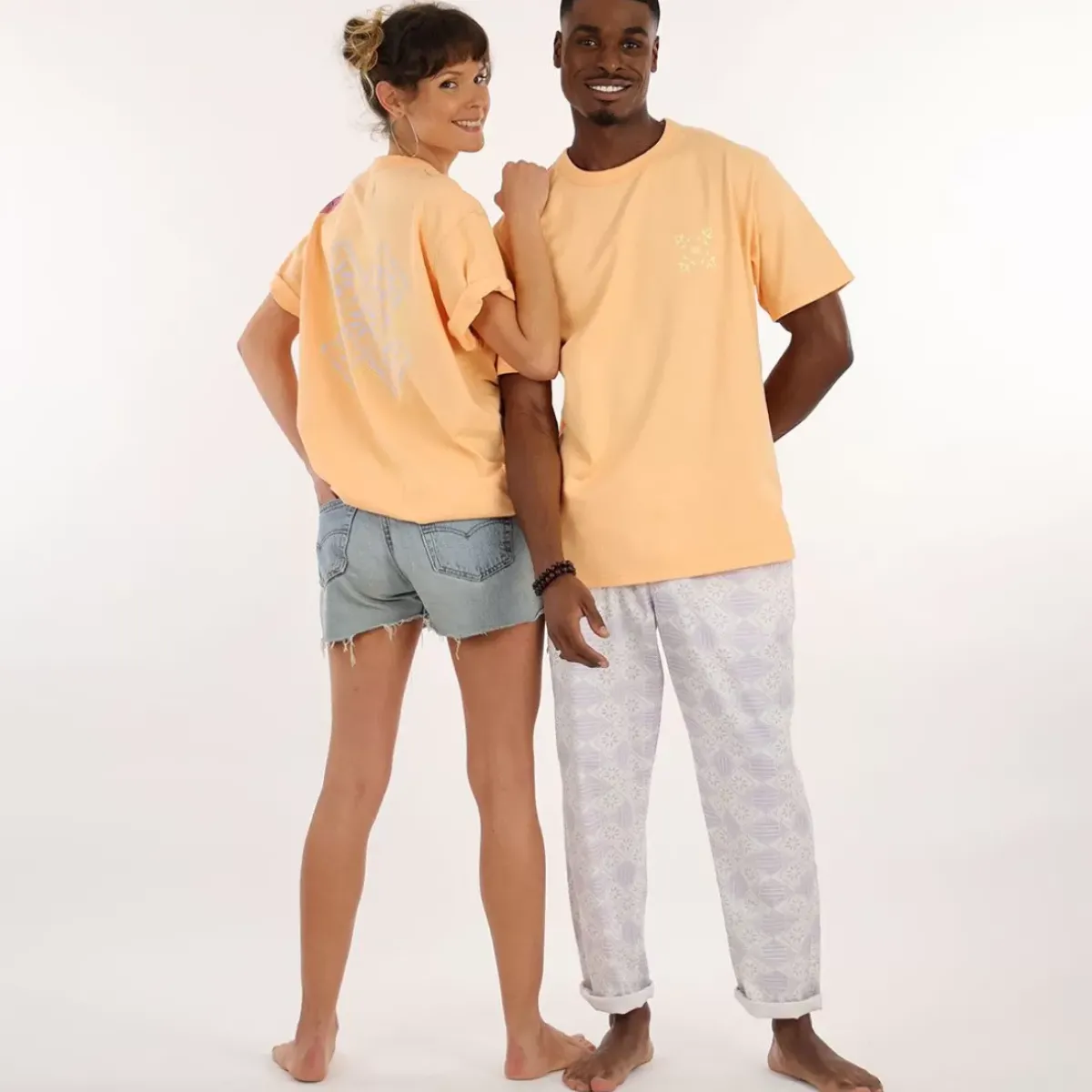 OXBOW Tee-Shirt, Top|Clothing-COLLECTOR Tee-Shirt SERGE - Abricot Solarisé Solarized Abricot