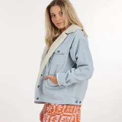 OXBOW Jacket, Coat-Jacket JESSIE - Light Blue