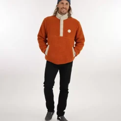 OXBOW Jacket, Coat-Polar fleece SARGI - Cuivre