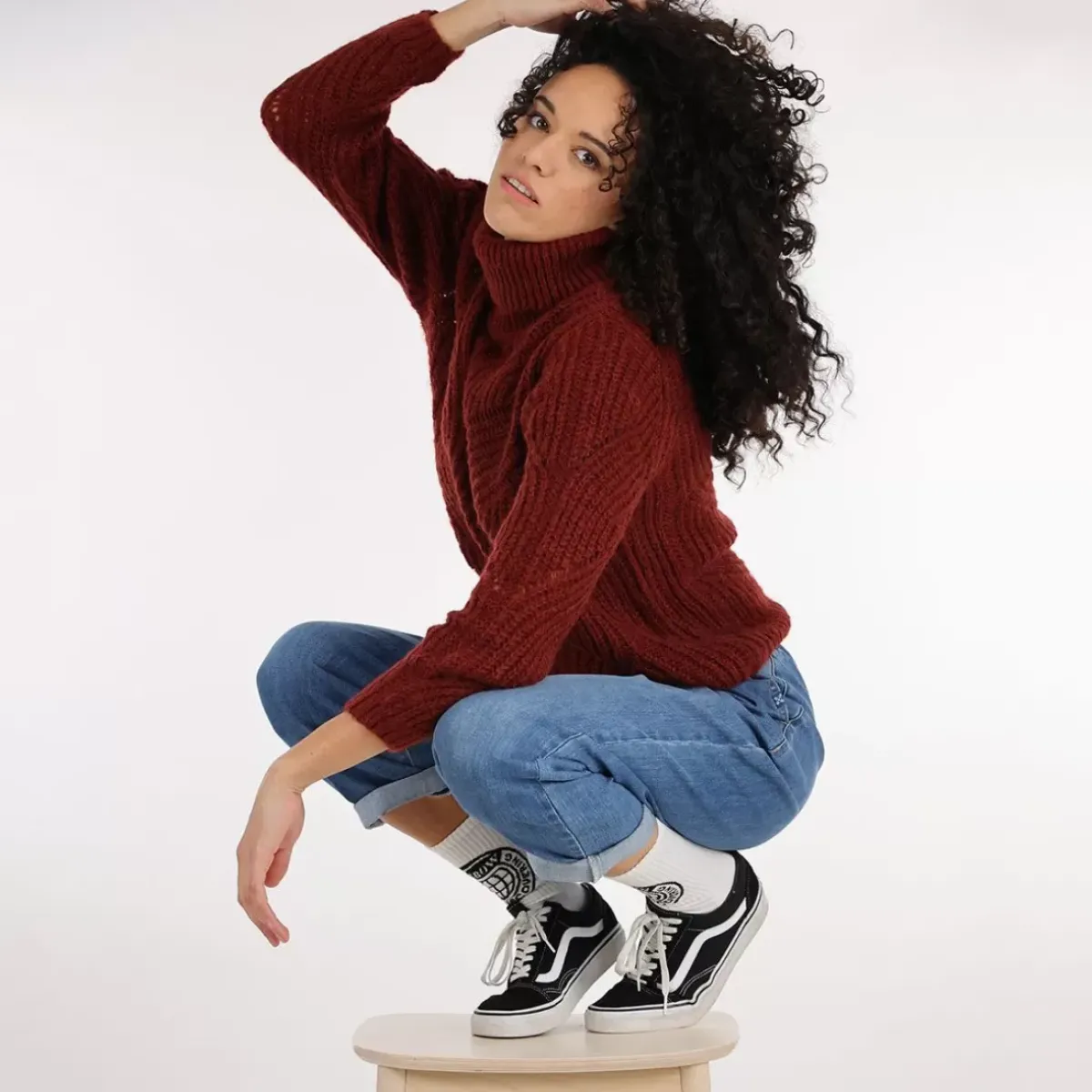 OXBOW Sweater-Sweater PALLY - Grenat