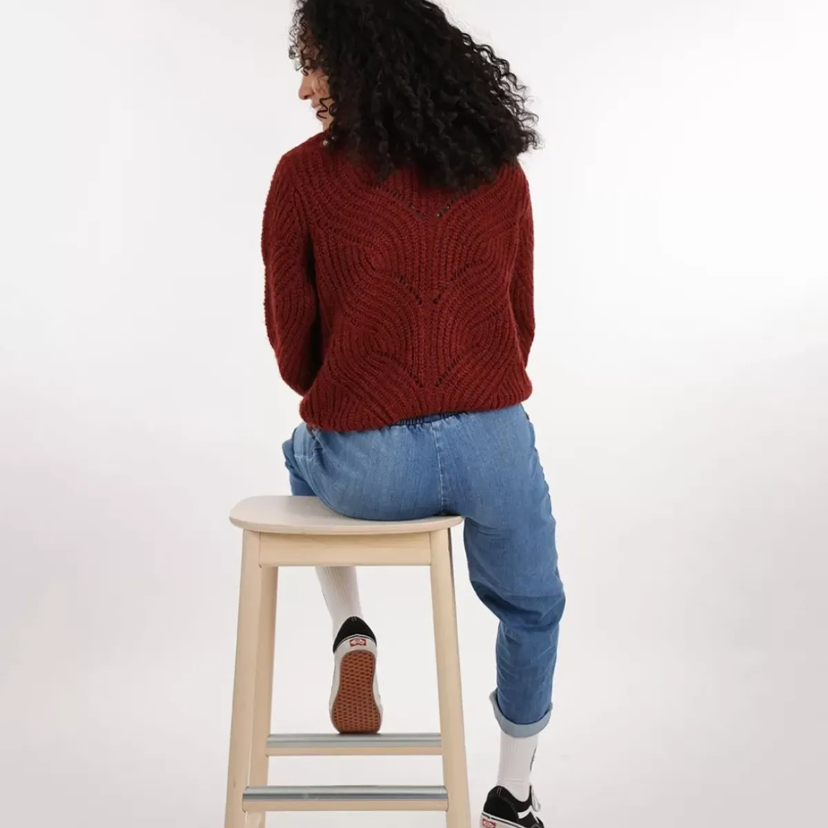 OXBOW Sweater-Sweater PALLY - Grenat