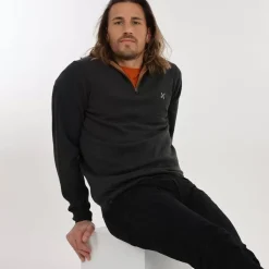 OXBOW Sweater, Cardigan-Sweater PENZI - Noir Chiné Heather Black