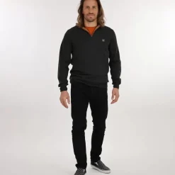 OXBOW Sweater, Cardigan-Sweater PENZI - Noir Chiné Heather Black