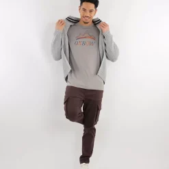 OXBOW Sweater, Cardigan-Sweater PERALF - Gris Chiné Heather Grey