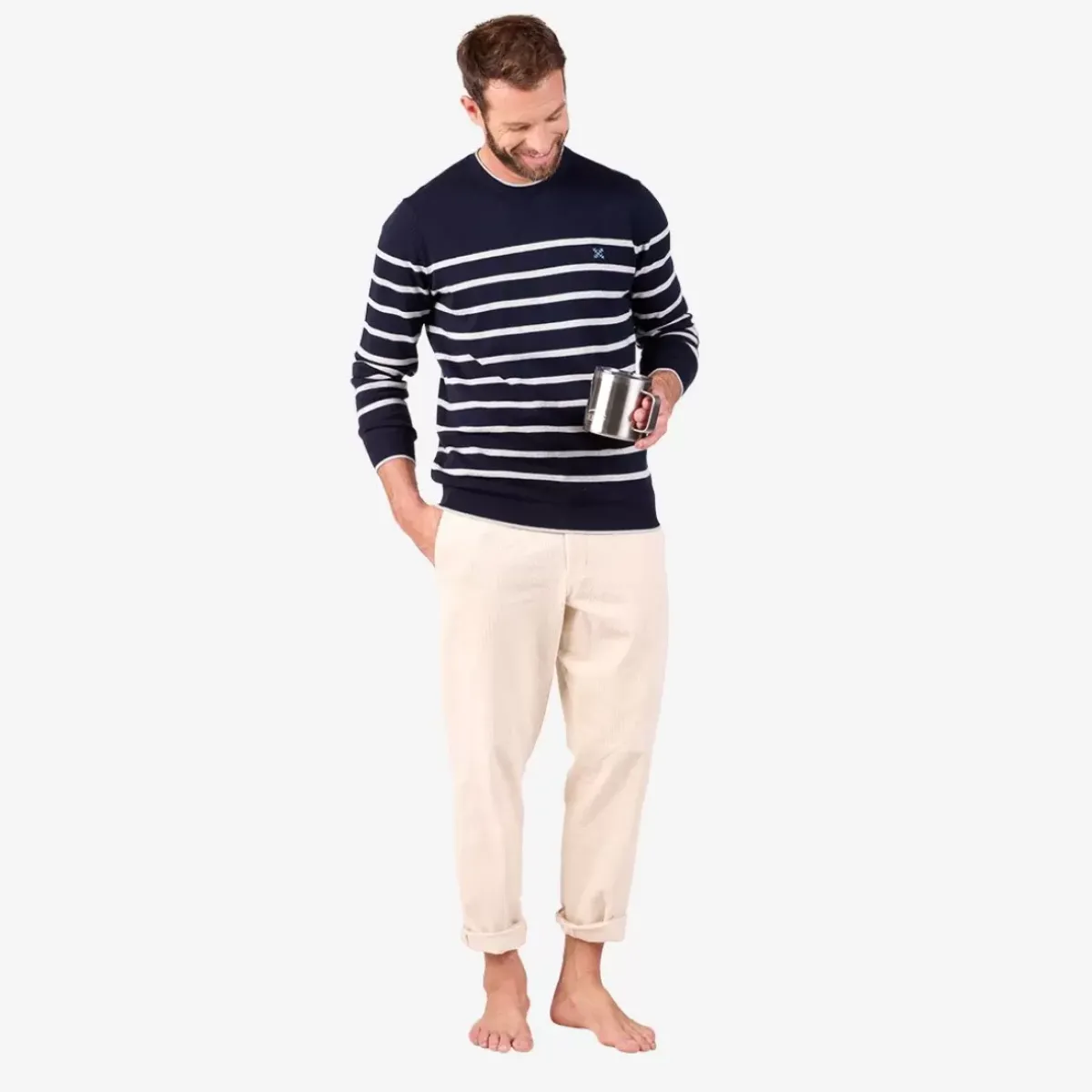OXBOW Sweater, Cardigan-Sweater PEROM - Heather Deep Marine