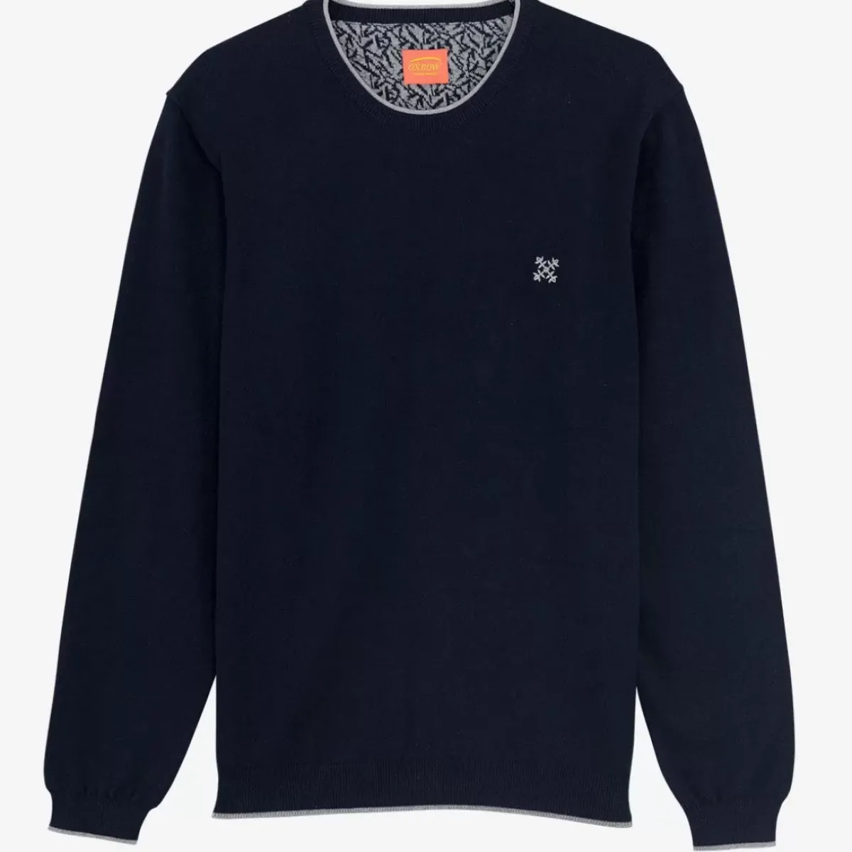 OXBOW Essentials|Sweater, Cardigan-Sweater PERONI - Deep Marine Chiné Heather Deep Marine