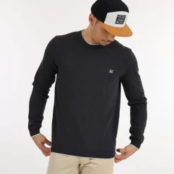 OXBOW Essentials|Clothing-Sweater PERONI - Noir Chiné Heather Black