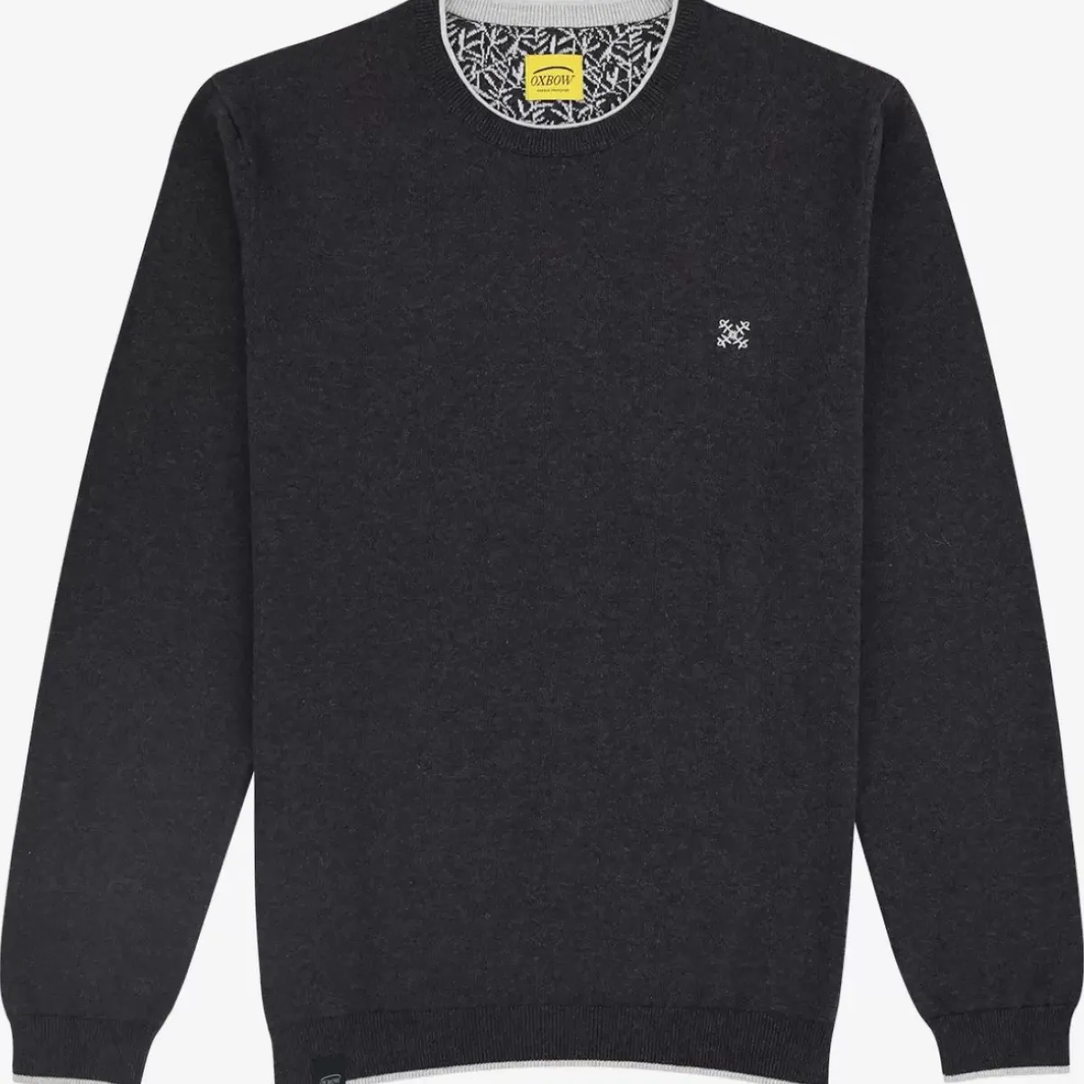 OXBOW Essentials|Clothing-Sweater PERONI - Noir Chiné Heather Black