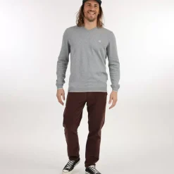 OXBOW Sweater, Cardigan|Essentials-Sweater PIVEGA - Gris Chiné Heather Grey