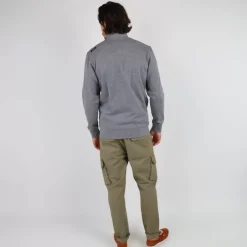 OXBOW Essentials|Sweatshirt-Sweatshirt SALTCOATS - Gris Chiné Foncé Dark Heather Grey