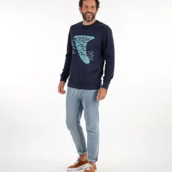 OXBOW Sweatshirt-Sweatshirt SOLAIO - Deep Marine