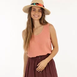 OXBOW Tee-Shirt, Top-Tank top CALLUMA - Cannelle