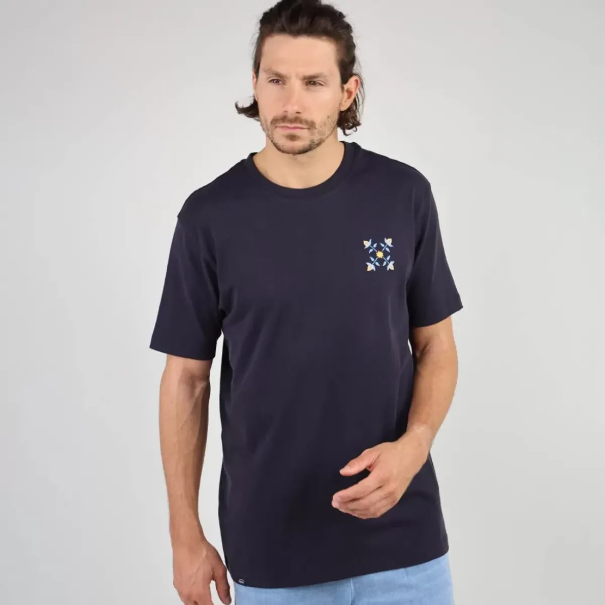 OXBOW Essentials|Tee-Shirt-Tee-shirt TEREGOR - Deep Marine